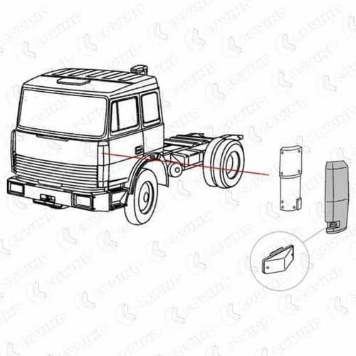 Deviatore aria sinistra iveco - aria,